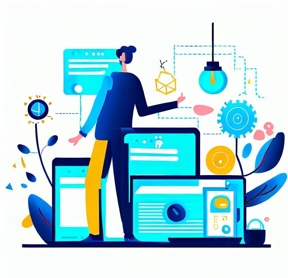 Single-page website development